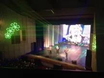Пневматический фейерверк на сцене Гродненского театра